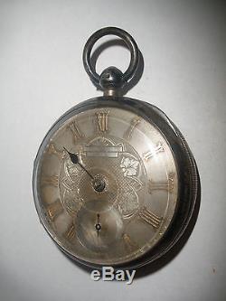 antique sterling silver pocket watch