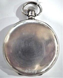 (105) Silver Half-Hunter Pocket Watch by Dennison, HM 1923. Working Order