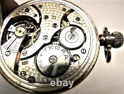 (105) Silver Half-Hunter Pocket Watch by Dennison, HM 1923. Working Order