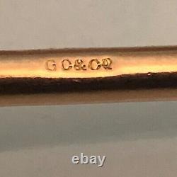 12ct gold albert watch chain 43g t bar dog clip/clasp heavy ultra rare uk stamps