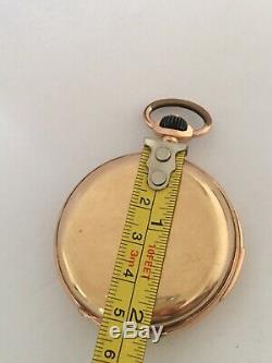14k Gold Full Hunter LeCoultre & Co. Minute Repeater Antique Pocket Watch