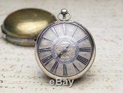 1660s EARLY SELF STRIKING SINGLE HAND Verge Fusee OIGNON Antique Pocket Watch