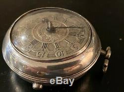 1750 Rood Wells Key Wind Verge Fuse Pair Case Pocket Watch