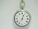 1824 Verge Fusee Pocket Watch Solid Silver Very Good Condition And Working