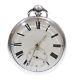1826 Massey Type Ii Very Large Antique Pocket Watch Silver Fusee Lever. Serviced