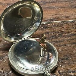 1857 Waltham P. S. Bartlett Pocket Watch / Fogg's 11 Jewels Key Wind Antique