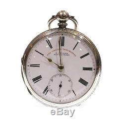 1879 Antique Pocket Watch Silver Fusee Lever. Serviced