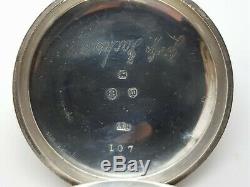 1896 Antique Waltham Solid Silver Pocket Watch, Hallmarked, Working Rare 7