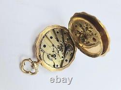 18ct Gold Antique Ladies Pocket Watch (Engraved 1892)
