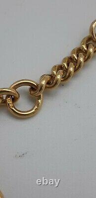 18ct Victorian Solid Yellow Gold Albert Fob Watch Chain