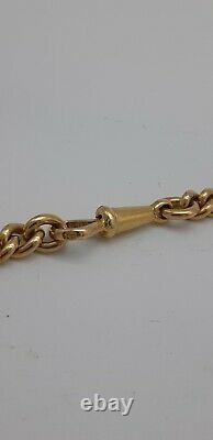 18ct Victorian Solid Yellow Gold Albert Fob Watch Chain