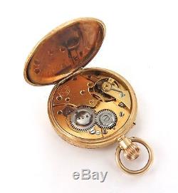 18k Gold / Stunning / Antique Venta Ladies Pocket Watch