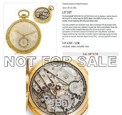 18k Gold THIN MINUTE REPEATER Hi Grade Antique Repeating Pocket Watch