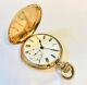 18kt Gold Full Hunter Minute Repeater Antique Pocket Watch