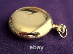 1900 Beautiful ELGIN 17J R/Gold Gents Pocket Watch. Antique. Serviced & In GWO