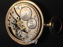 1900 Rare Rolex Large 52mm 14k Gold Antique Pocket Watch Runs Perfect