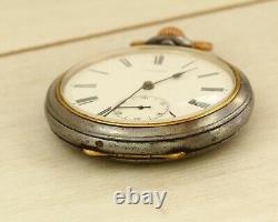 1900's Antique LONGINES 19.75 open face mechanical Swiss made pocket watch