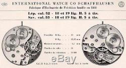 1906 IWC half hunter antique WW1 men's military trench watch