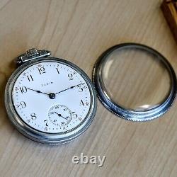 1908 ELGIN Pocket Watch 18s 7 Jewels Grade 294 Openface Vintage Timepiece U. S. A