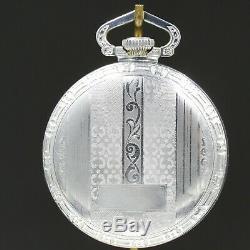 1910 Waltham Crescent St RAILROAD Grade 21 Jewel Pocket Watch Large 16s Antique