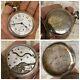 1920s Cairo Tramway Mories White Pocket Watch With 15 Jewels Antique Rare Big