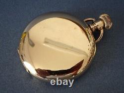 1920s Mint Cond 15 Jewel R/Gold Full Hunter Gents Pocket Watch. PILOT. Antique