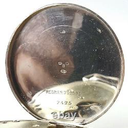 1924 Silver Art Deco Medana Hallmarked Mechanical Pocket Watch Vintage Fob