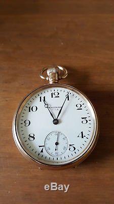 1926 Full Size Antique Solid 9ct Gold Waltham 17 Jewelled Pocket Watch in GWO