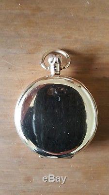 1926 Full Size Antique Solid 9ct Gold Waltham 17 Jewelled Pocket Watch in GWO