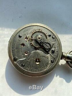 24 Jewel Illinois Bright Spotted Bunn Special 18s Antique Railroad Pocket Watch