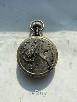 24 Jewel Illinois Bright Spotted Bunn Special 18s Antique Railroad Pocket Watch