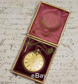 30mm MINIATURE REPEATER 18k GOLD Repeating Antique Pocket Watch MOULINIER GENEVE