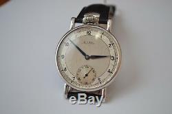 45mm Antique Rolex Chronometre military vintage wrist trench watch platinette