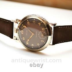45mm antique Rolex Marconi military pilots watch vintage mens chronometer