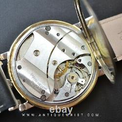 48mm antique Rolex Chronometer military black pilots vintage mens trench watch