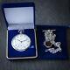 50th Birthday Present Omega Pocket Watch 1970 With Sterling Silver Chain