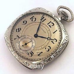 7 Jewels Made In USA Waltham Mens Pocket Wind Up Pocket Antique Watch