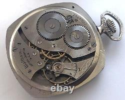 7 Jewels Made In USA Waltham Mens Pocket Wind Up Pocket Antique Watch