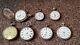 7 X Solid Silver Gents Pocket Watches