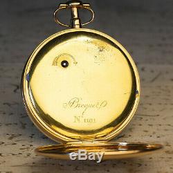 ABRAHAM LOUIS BREGUET early XIX Repeating Antique Pocket Watch AUTH. CERTIFICATE