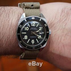 ANKER Oversize Military vintage Diver watch UMF-Ruhla DDR 1970er