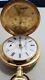 Antique 18k Gold Systeme Brevete No. 5356 Swiss Made Pocket Watch Not Working