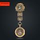 Antique 18thc Swiss 18k Gold & Enamel, Diamond Open-faced Verge Watch C. 1770