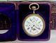 Antique 5 Dial Moon Phase Goliath Pocket Watch With Travel Case Circa 1895 Fwo