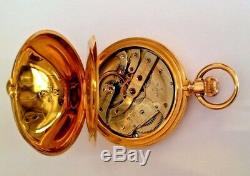 ANTIQUE AUTHENTIC TIFFANY & CO GENEVE CHRONOMETER POCKET WATCH 51mm 18K GOLD