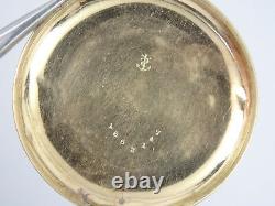 ANTIQUE CHASED SOLID 14K GOLD 40mm POCKET WATCH CASE COVER TOP 5.6g