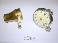 ANTIQUE GADGET CANE With2 HEADS INCLUDING VERGE FUSE POCKET WATCH-EXCELLENT COND