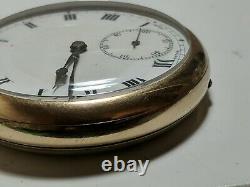 ANTIQUE GOLD PLATED DENNISON 20 YEARS POCKET WATCH WORKING serial No, 1025512