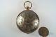 Antique Silver Gilt Verge Pocket Watch By William Peacock, Kimbolton C1790