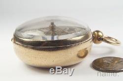 ANTIQUE SILVER GILT VERGE POCKET WATCH by WILLIAM PEACOCK, KIMBOLTON c1790